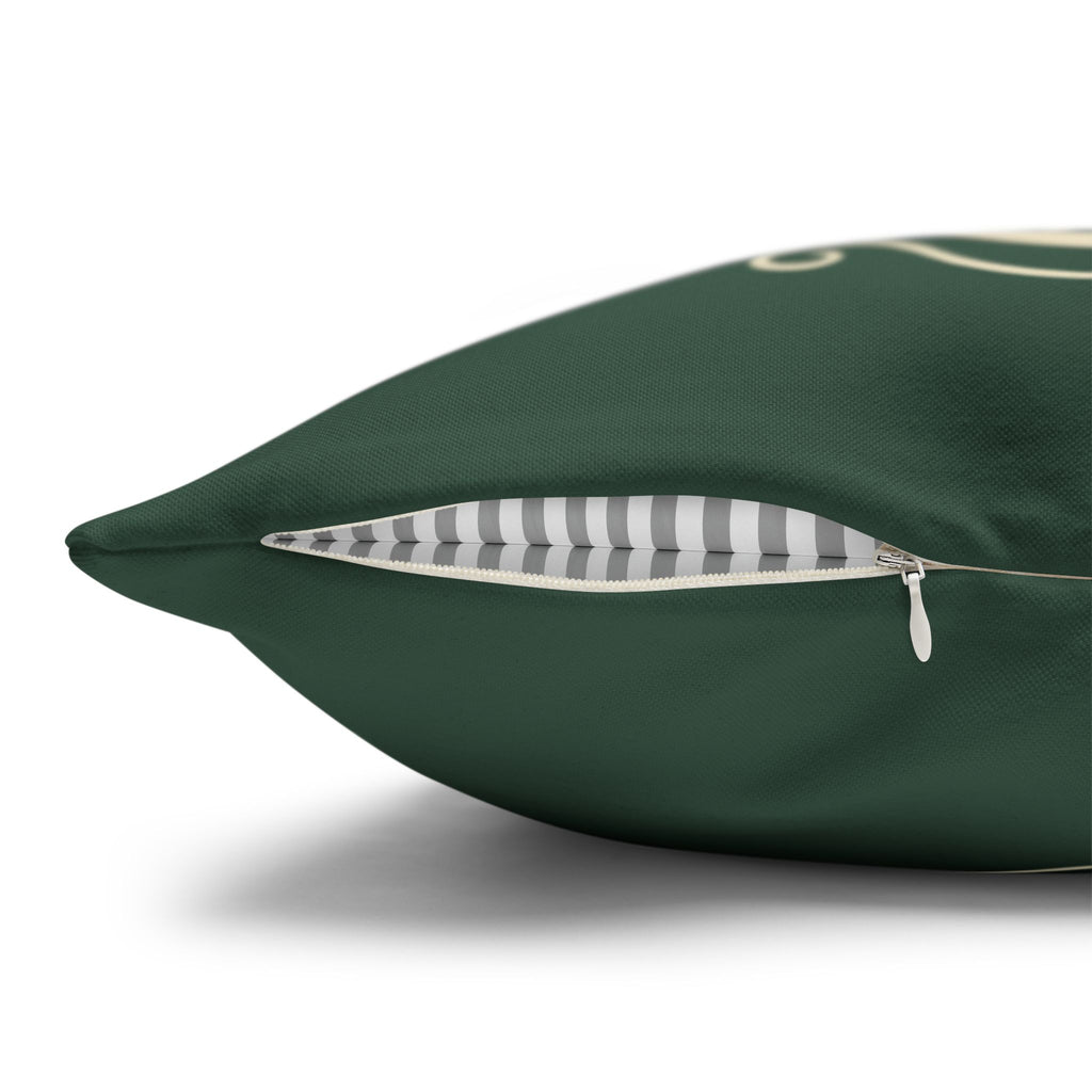 Personalized Hot Cocoa Pillow Cover - Custom Holiday Throw Pillow with Name and Vintage Design