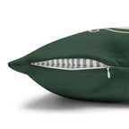 Personalized Hot Cocoa Pillow Cover - Custom Holiday Throw Pillow with Name and Vintage Design