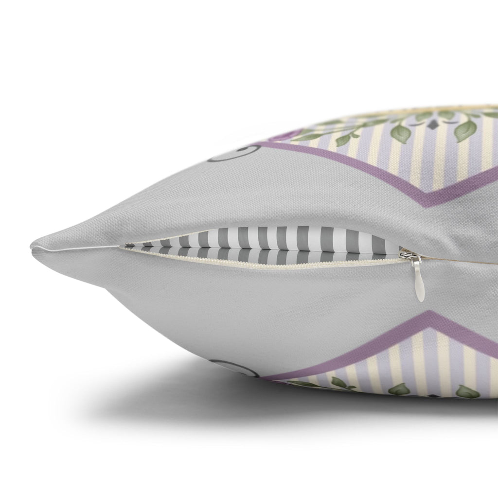 Personalized Monogram Pillow Cover - Custom Wedding or Anniversary Throw Pillow with Names and Date