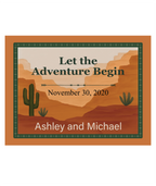 Personalized Blanket with Names and Date - Custom Southwestern Throw for Weddings, Anniversaries, and Gifts