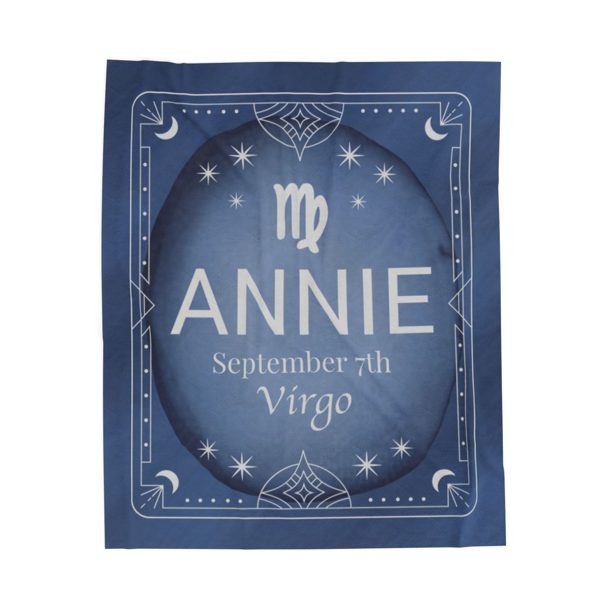 Personalized Zodiac Blanket - Custom Astrology Gift with Name, Birthday and Sign