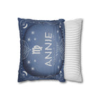 Personalized Zodiac Pillow Cover - Custom Astrology Throw Pillow with Name, Birthday and Sign