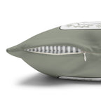 Personalized Birth Flower Pillow Cover - Custom Throw Pillow with Name and Date in Vintage Seed Packet Design