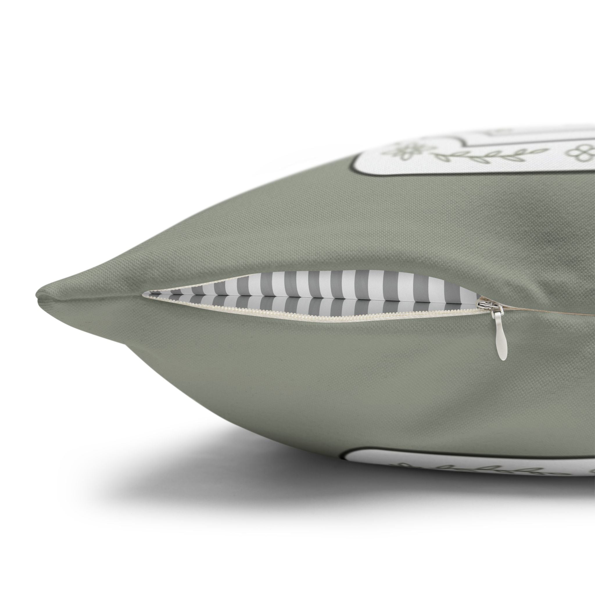 Personalized Birth Flower Pillow Cover - Custom Throw Pillow with Name and Date in Vintage Seed Packet Design