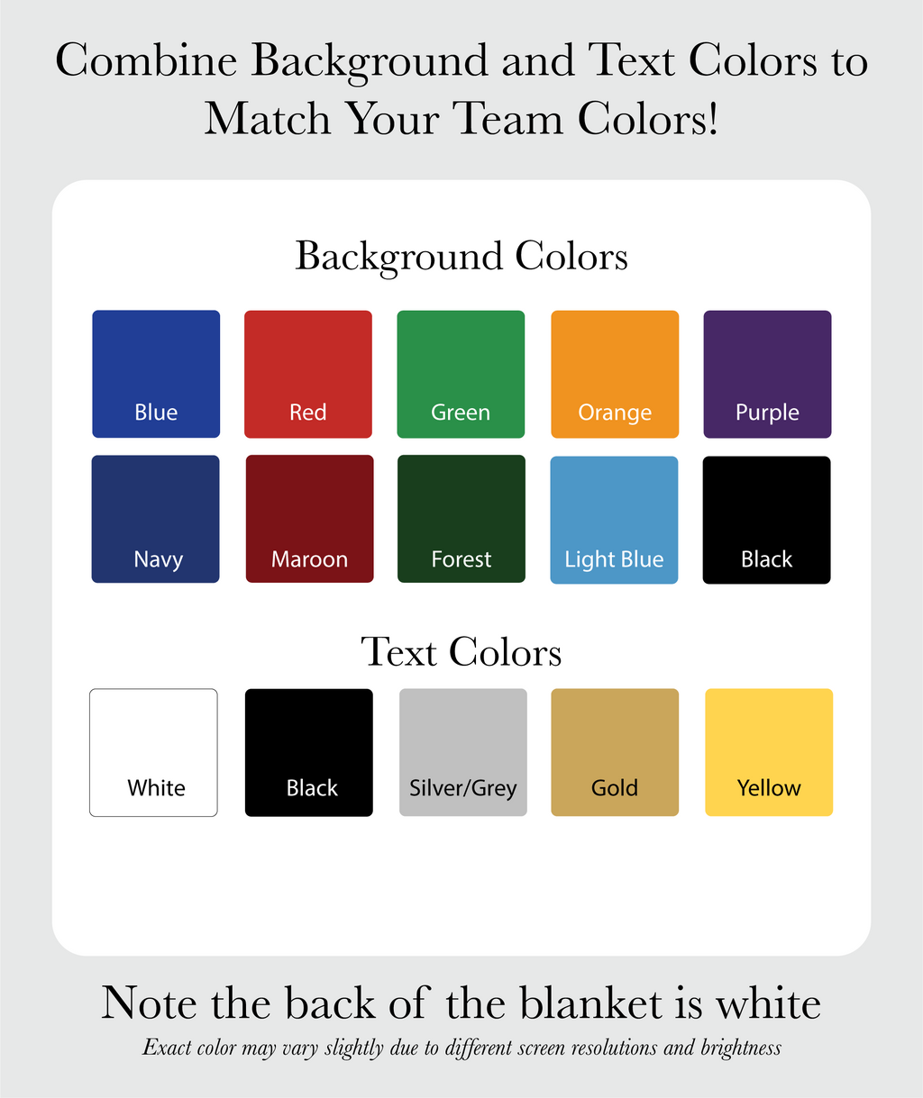 Personalized Football Blanket - Custom Sports Gift with Team Name, Player Name and Number